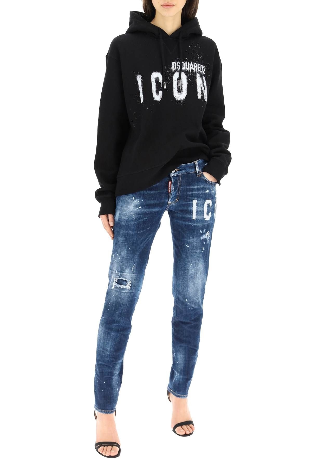 'ICON' PRINT HOODIE - 2