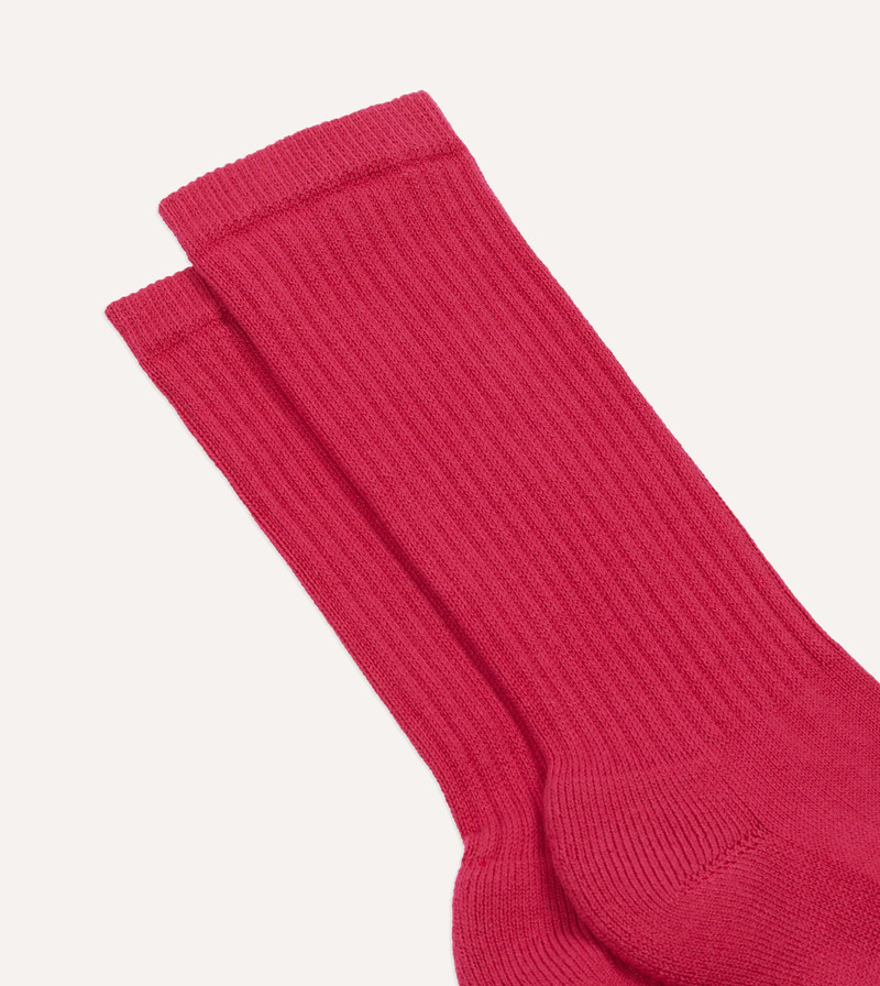 Pink Cotton Sports Socks 3