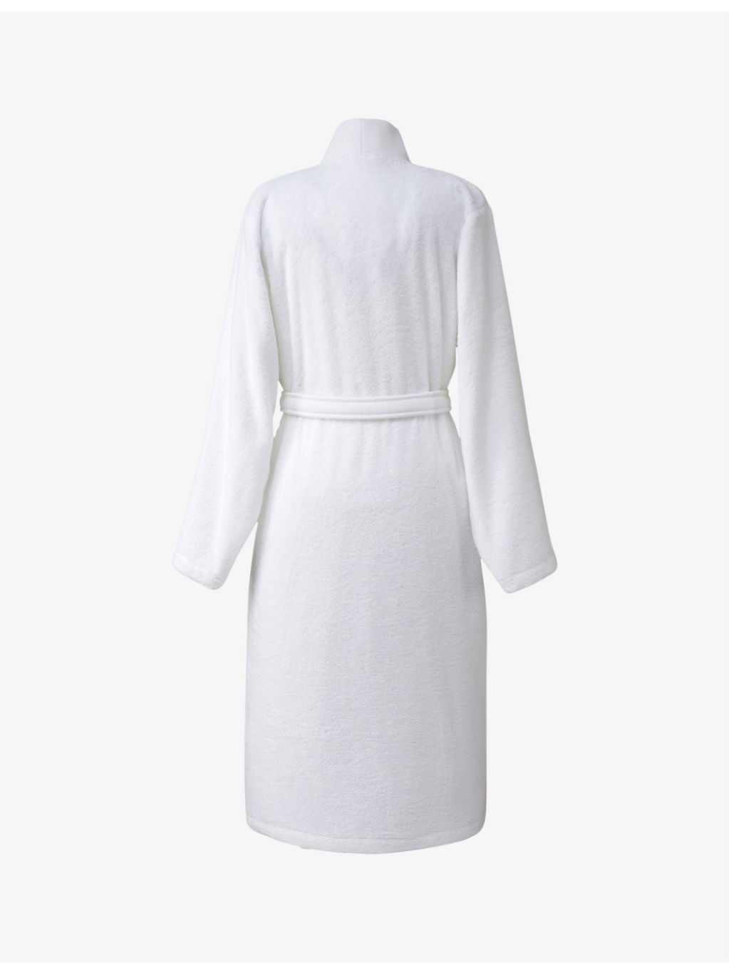 Logo-embroidered kimono terry cotton dressing gown - 3