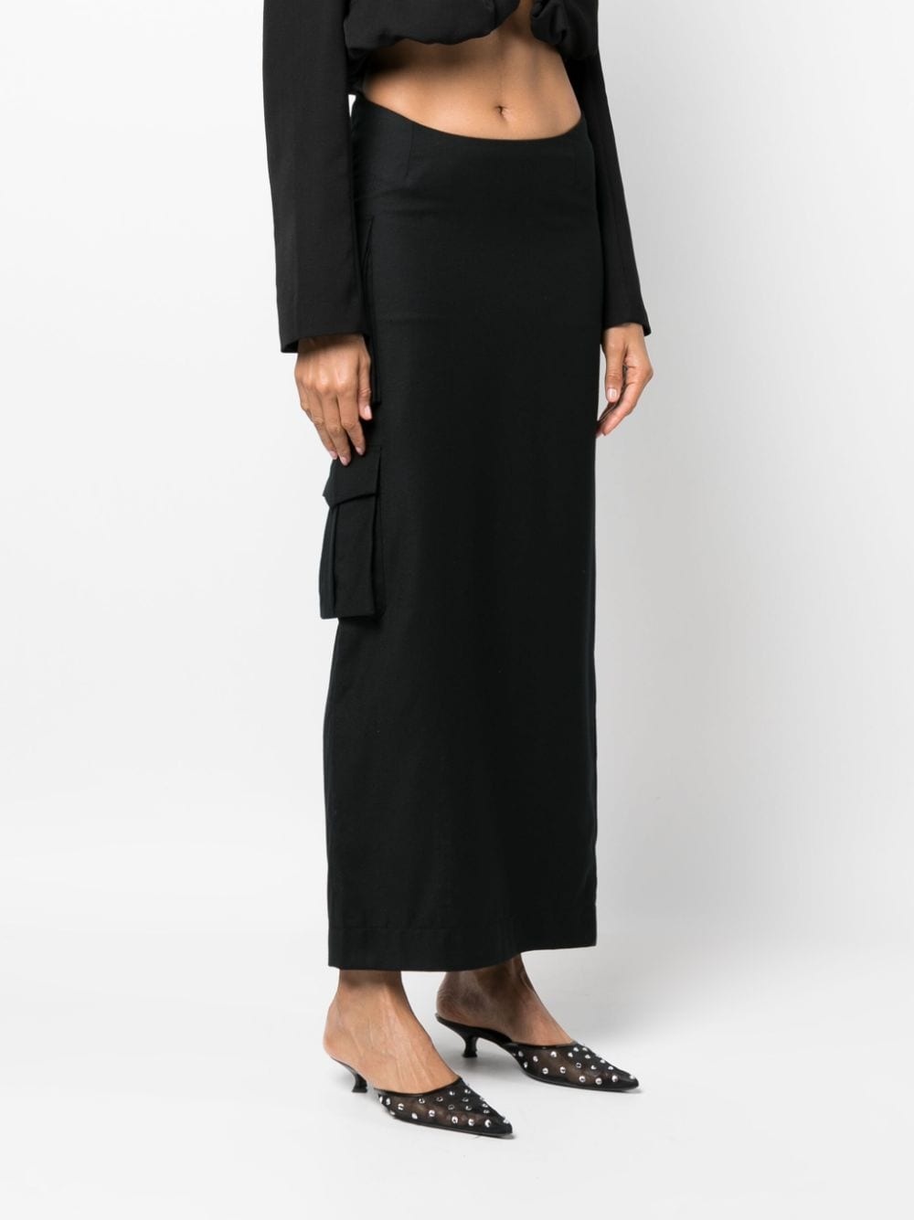 Stok cargo-pocket maxi skirt - 3