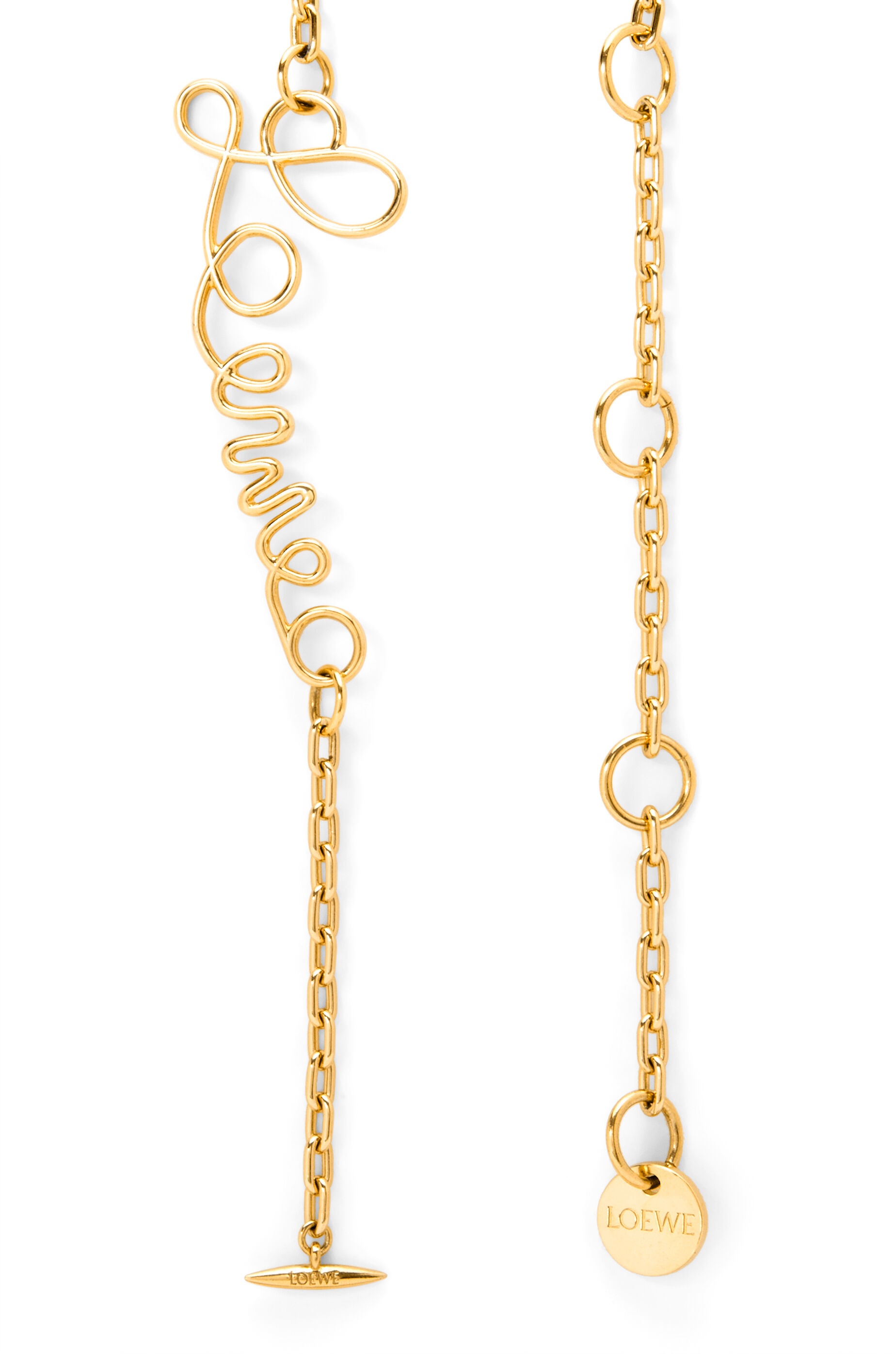 LOEWE chain belt in brass - 3
