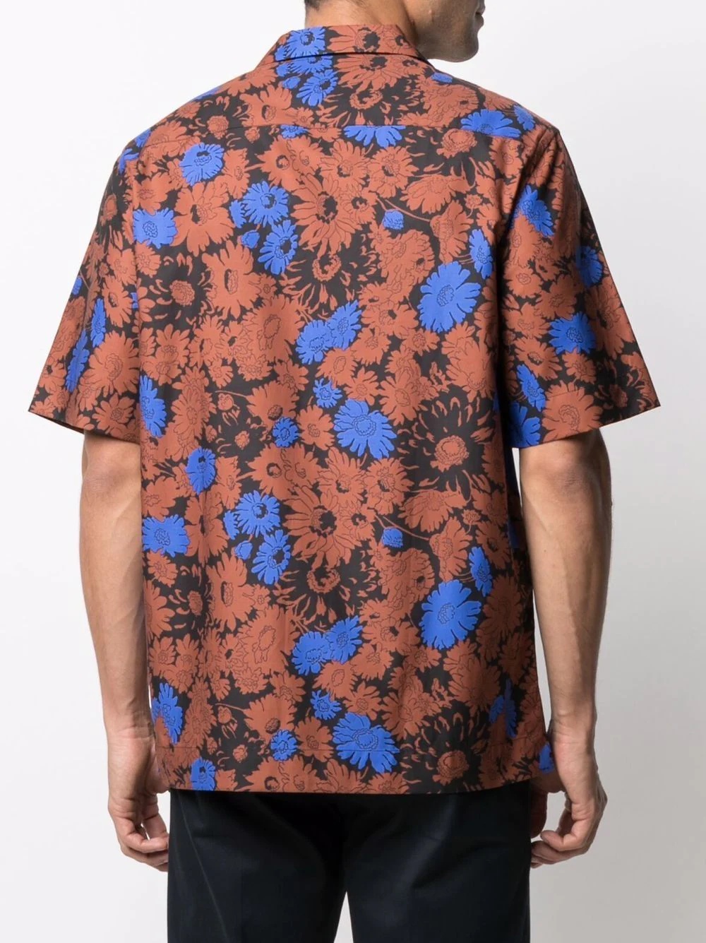 abstract-print short-sleeve shirt - 4