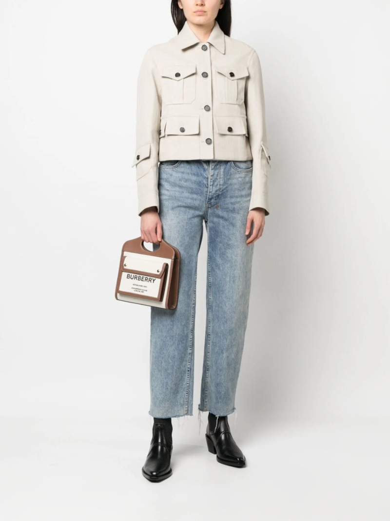 DURAZZI MILANO multi-pocket cropped jacket outlook