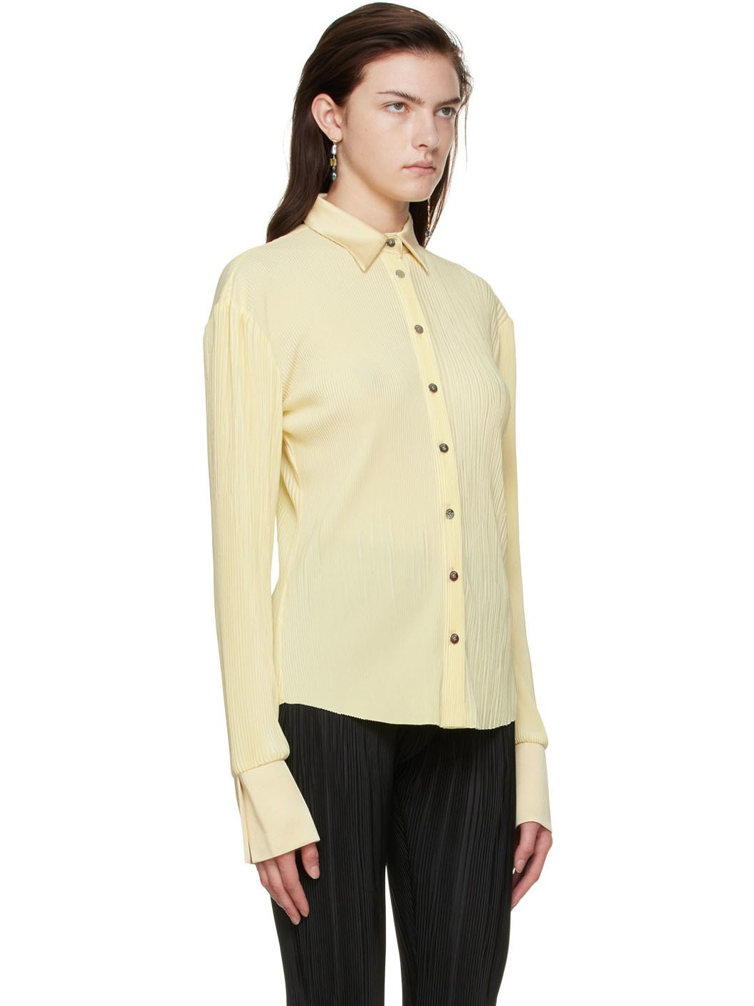 Yellow Polyester Shirt - 4