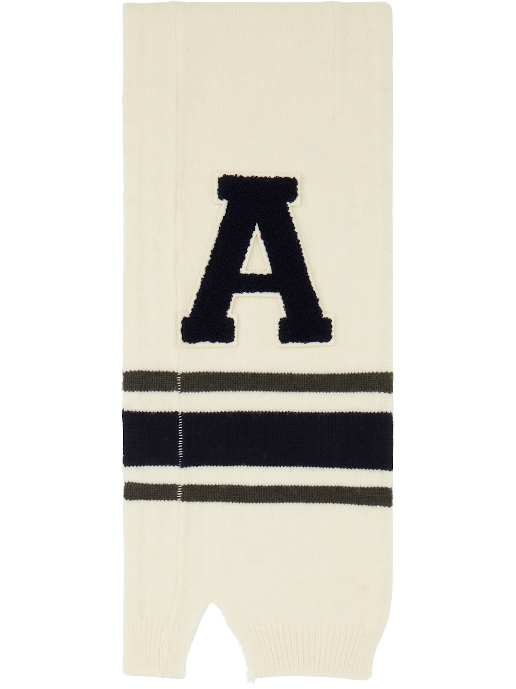 Off-White Knit Scarf - 1