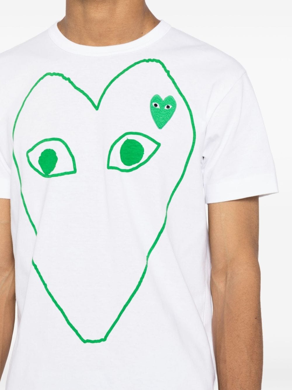 heart-printed T-shirt - 6