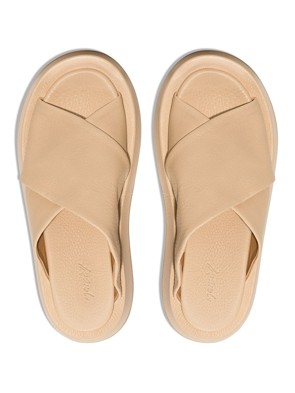 crossover-strap platform sandals - 4