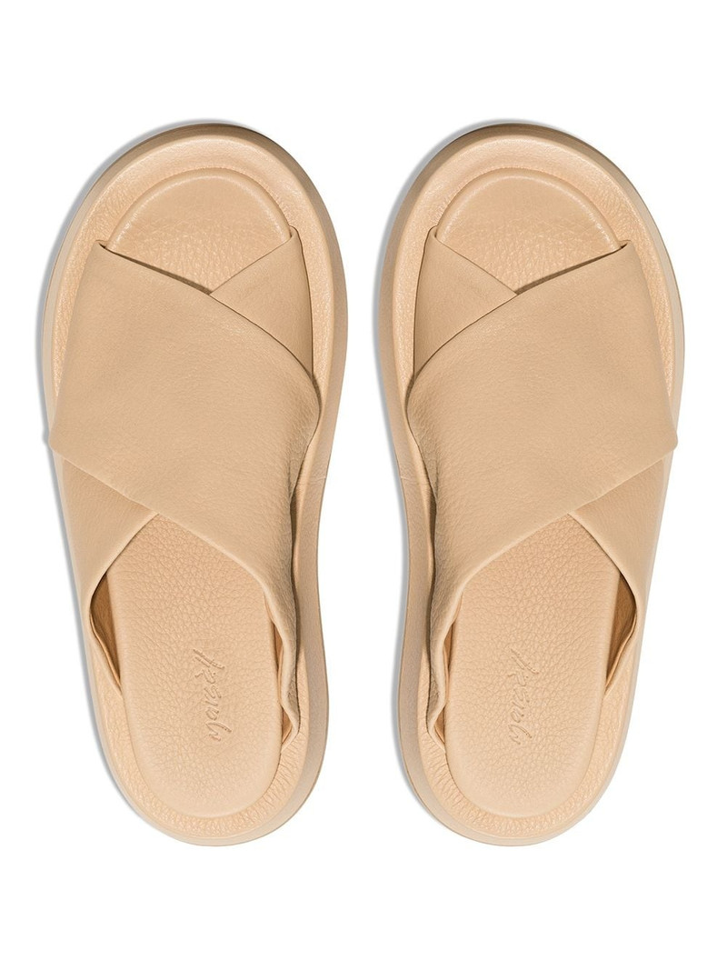 crossover-strap platform sandals 4
