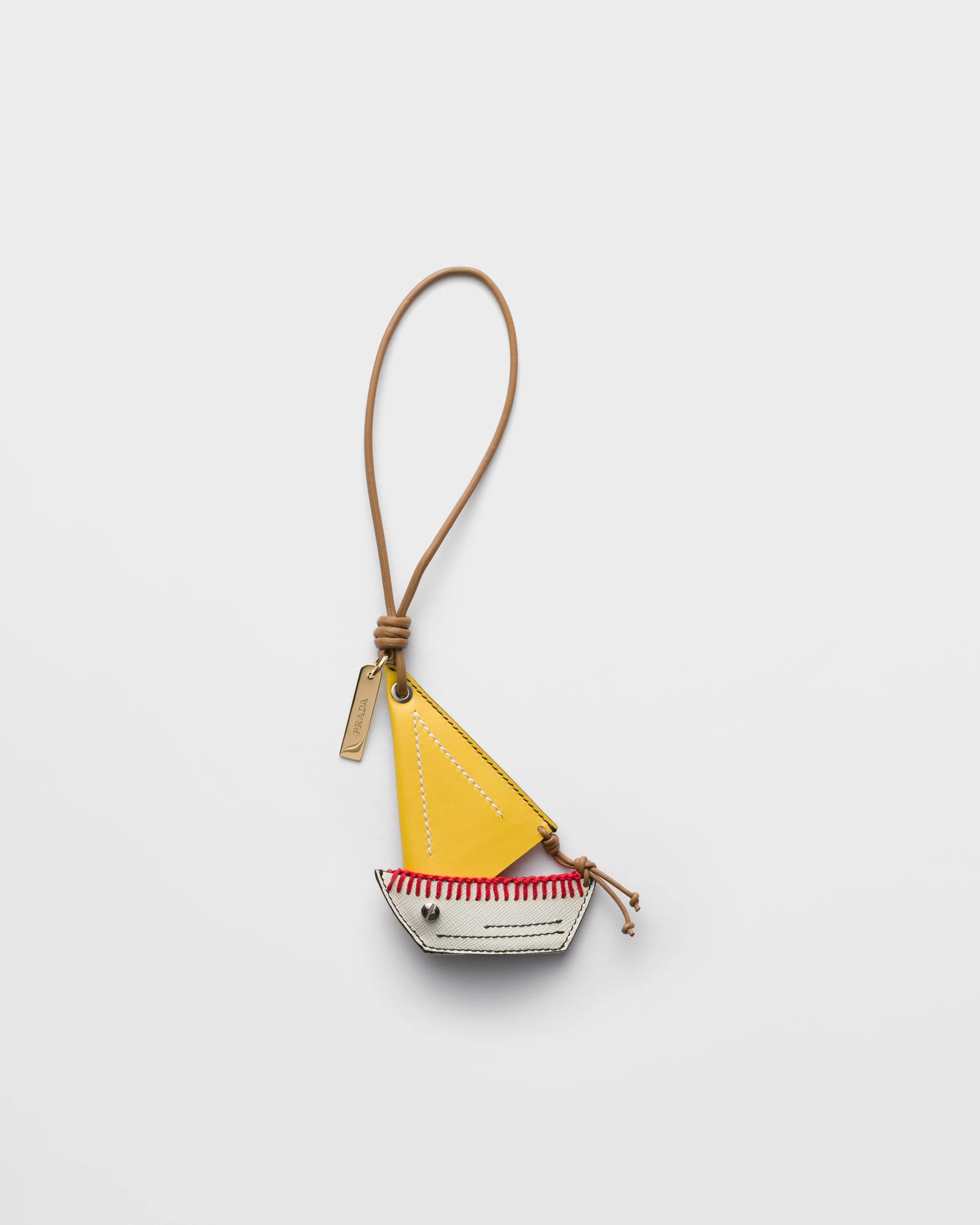 Leather key ring pendant - 1