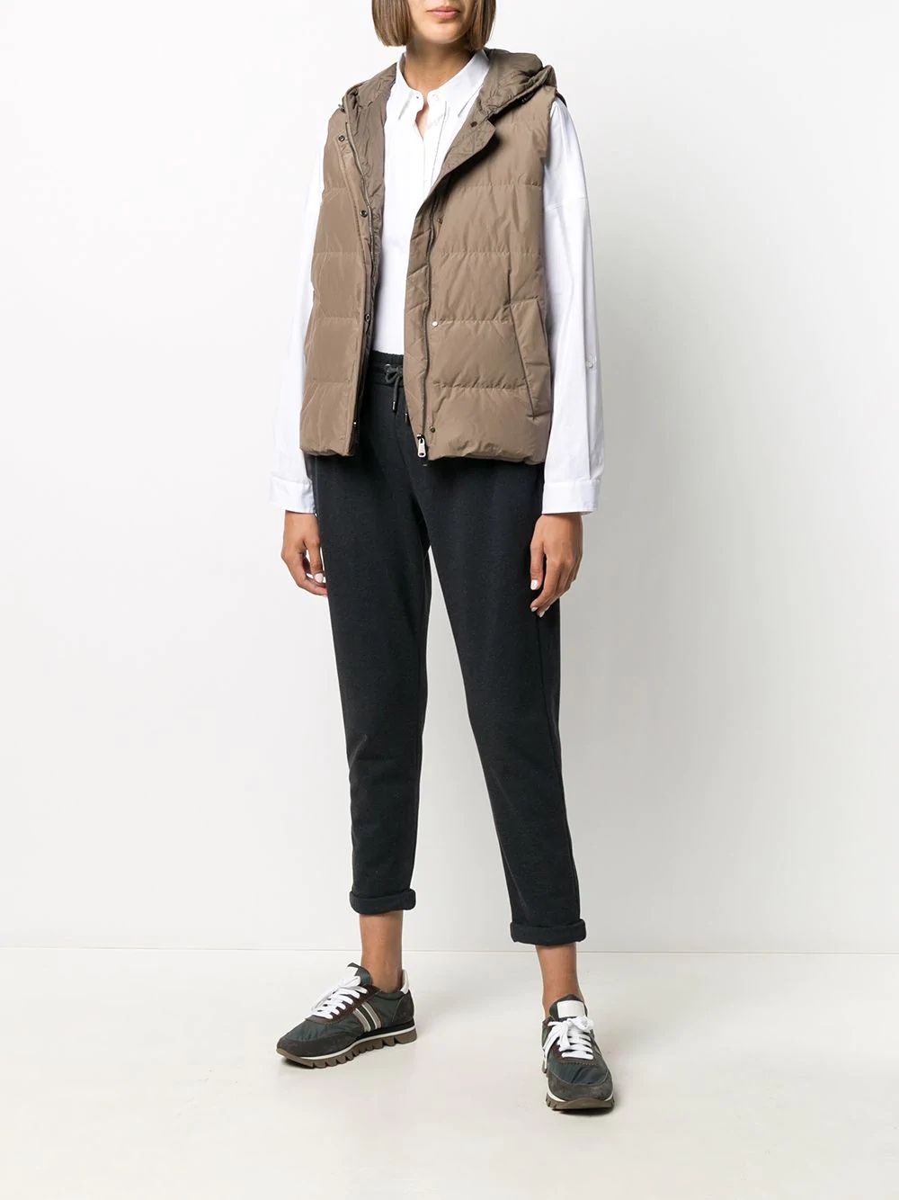 layered ribbed jacket - 6