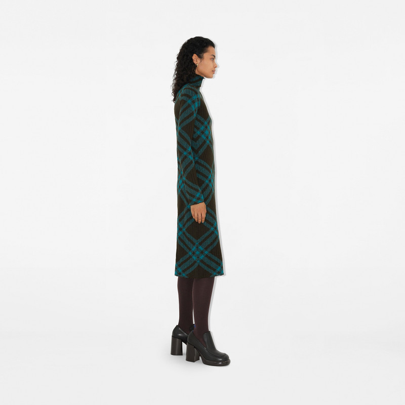Check Wool Blend Dress 3
