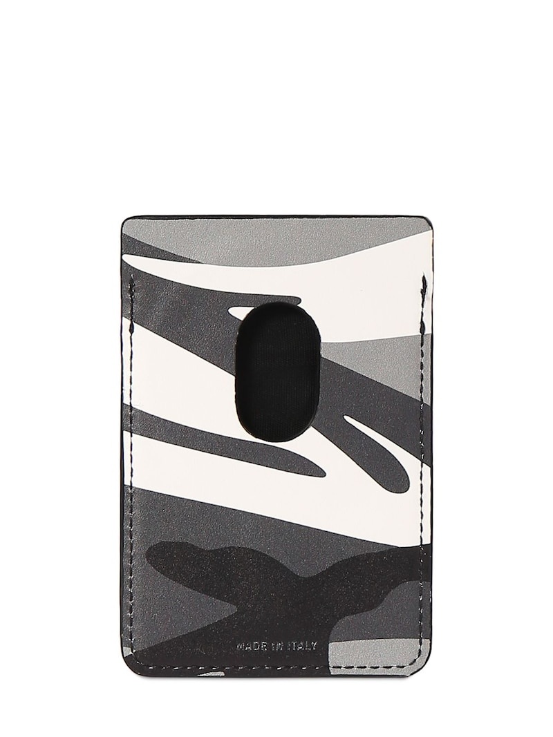 Everyday camo leather magnet card holder - 2