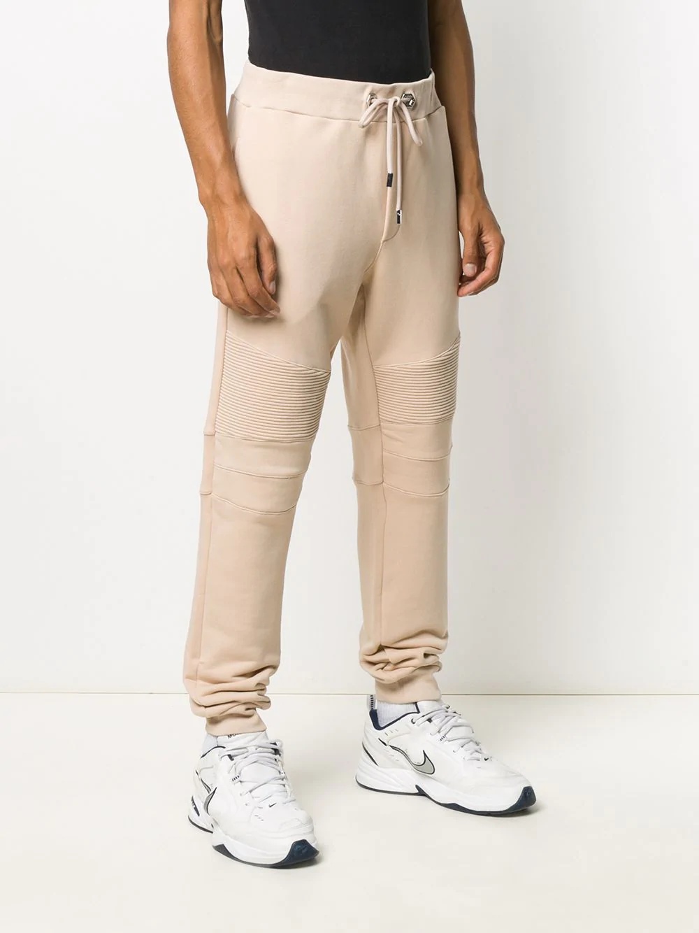 track pants with quilted detailing - 3