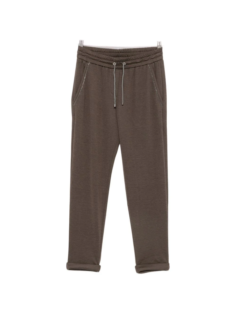 Cotton and silk trousers - 1