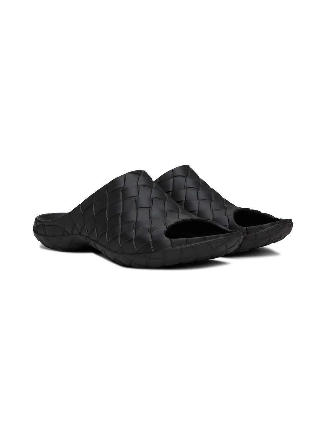 Black Intrecciato Sandals - 4