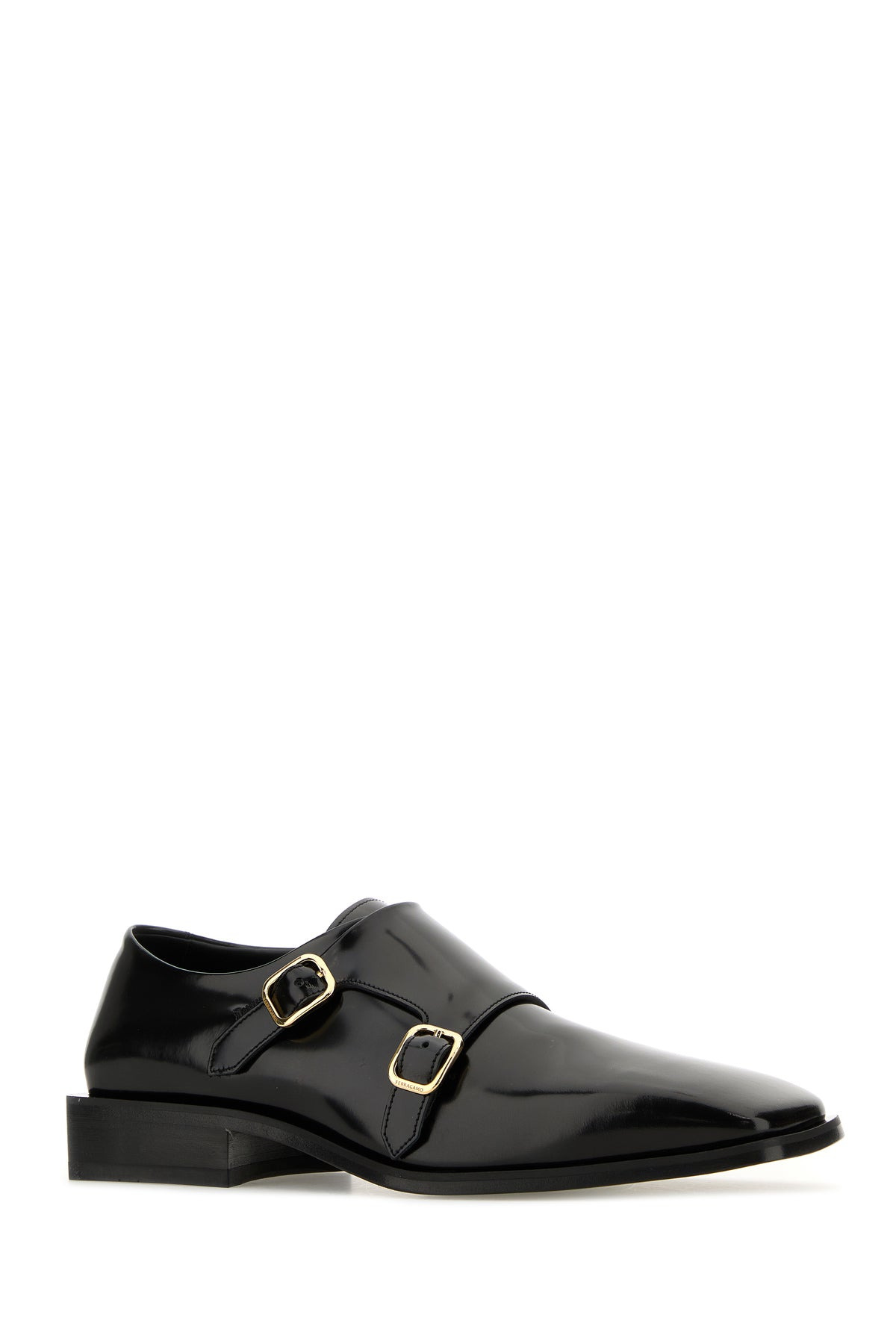 Black leather Caracas monk strap shoes - 2