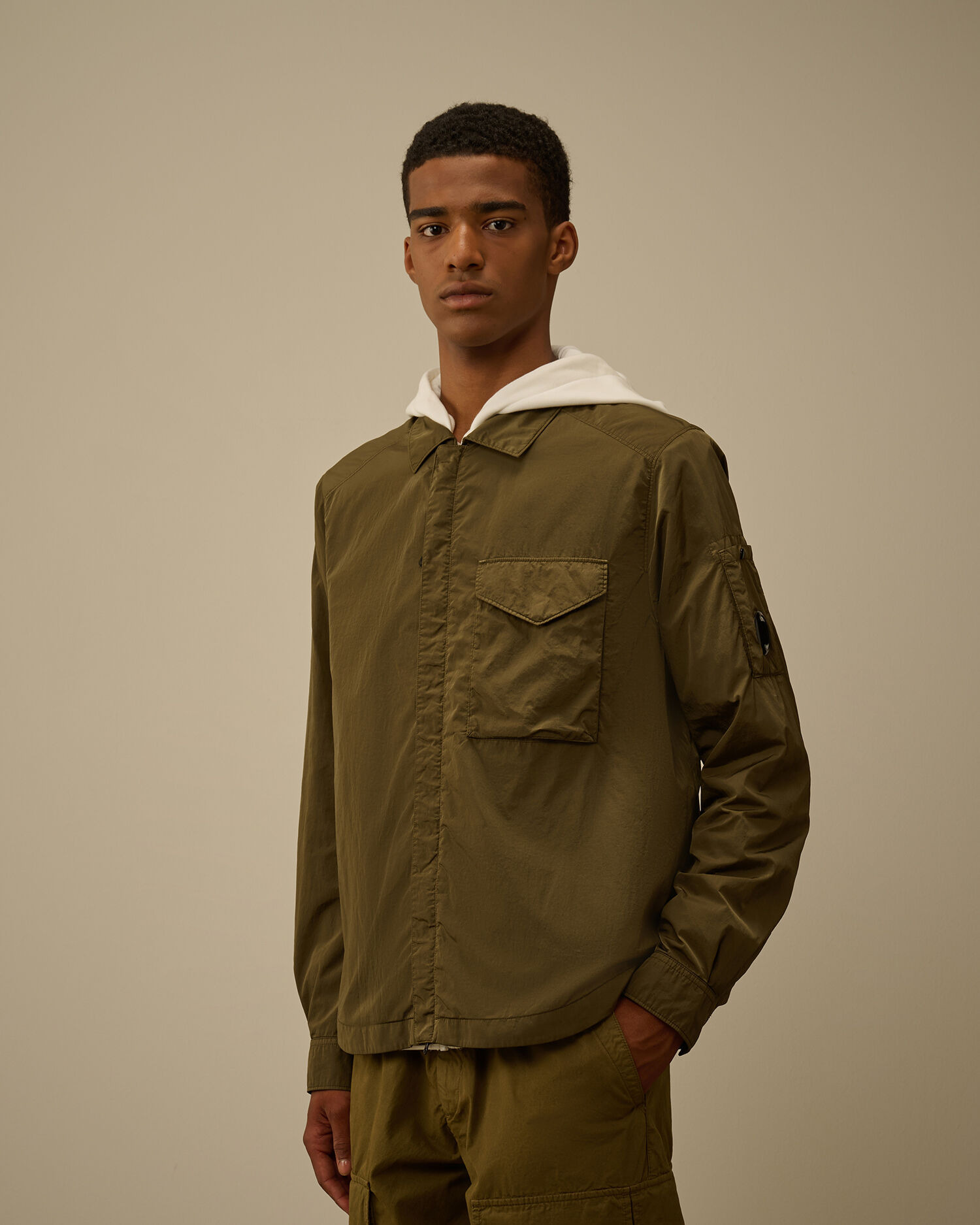 Chrome-R Lens Zipped Overshirt - 3
