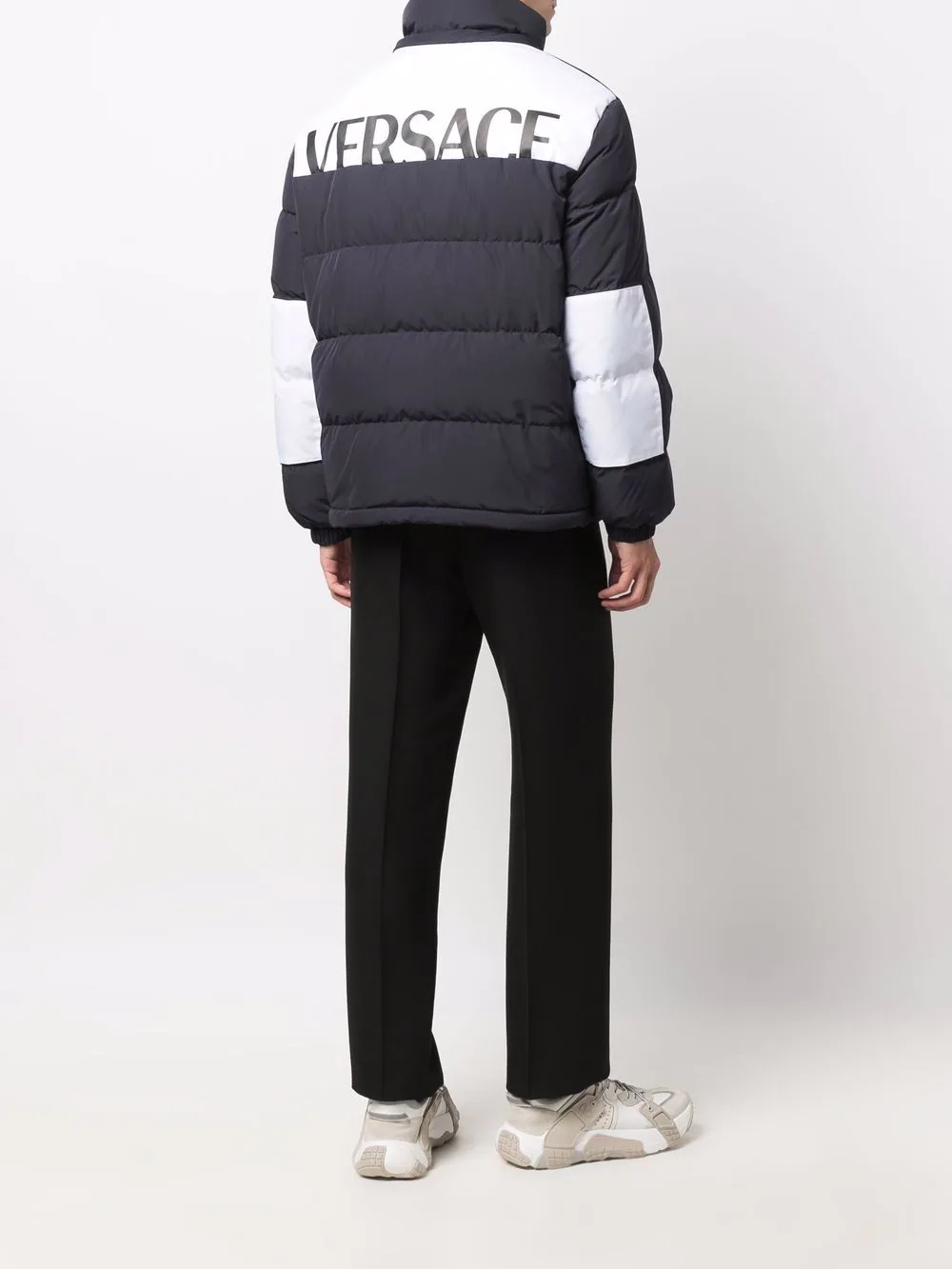 logo-print puffer jacket - 6