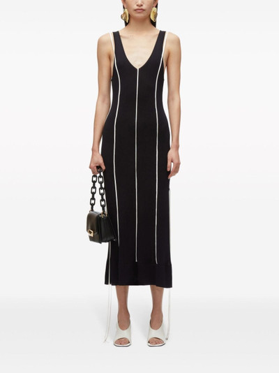 3.1 Phillip Lim pipe-trim knitted midi dress outlook
