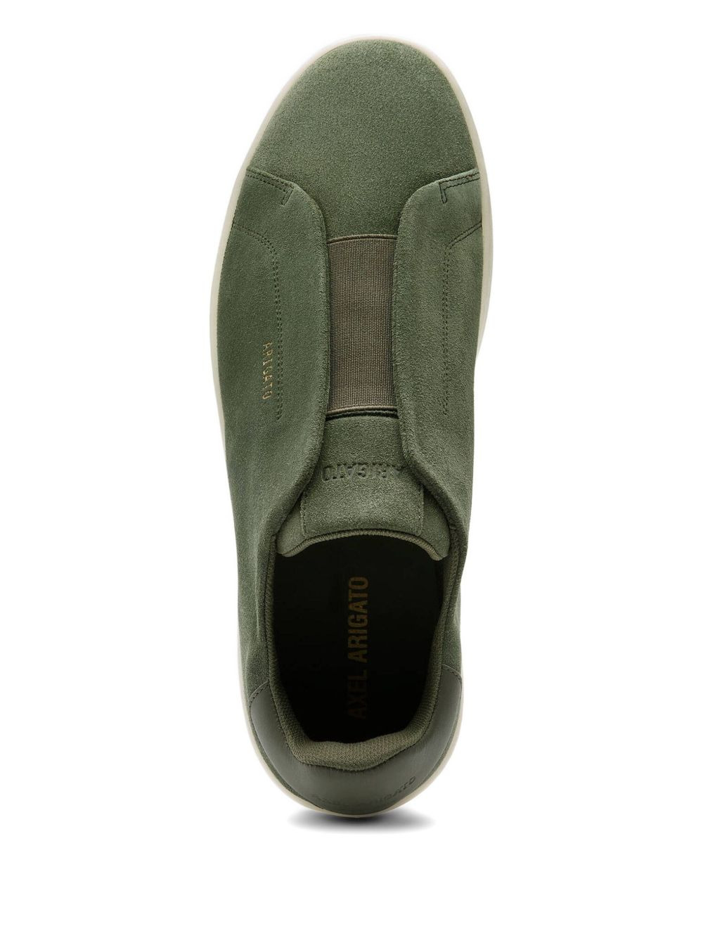 Dice Laceless elastic-panel suede-textured sneakers - 3