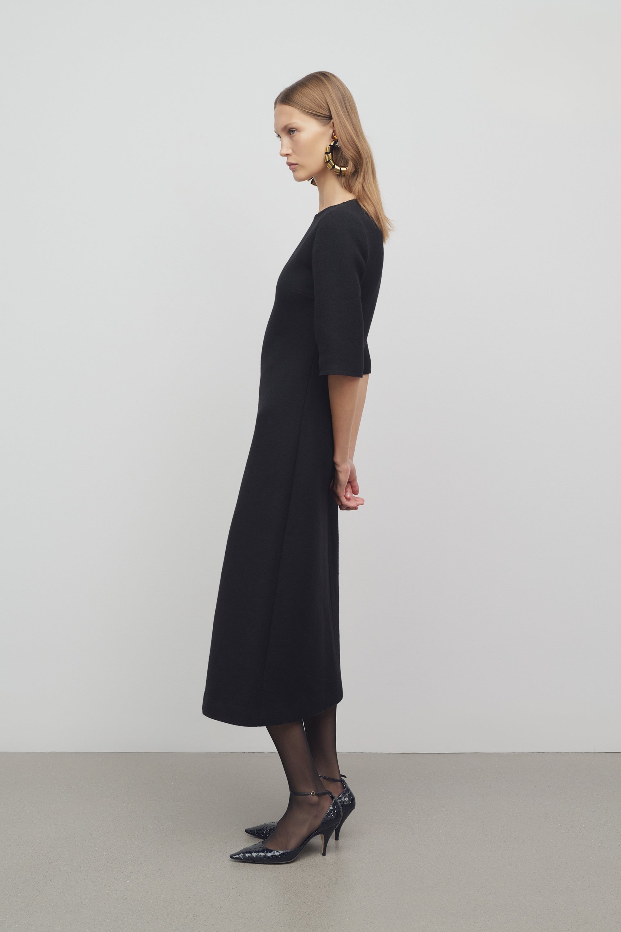 Solene Dress in Wool and Nylon - 4