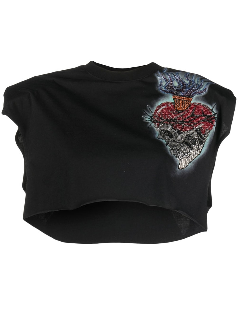 Love Tattoo cropped T-shirt 1