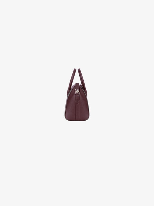 MINI ANTIGONA BAG IN GRAINED LEATHER - 3