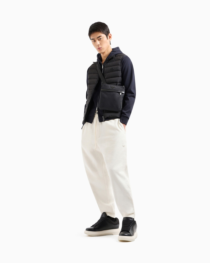 Hooded, zipped, Ponte-di-Roma sweatshirt 2
