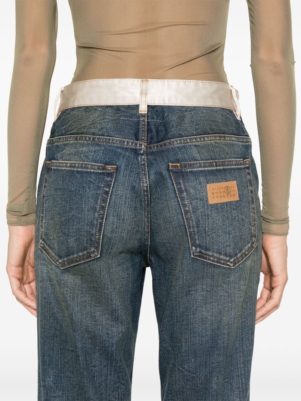 numbers-motif jeans - 5