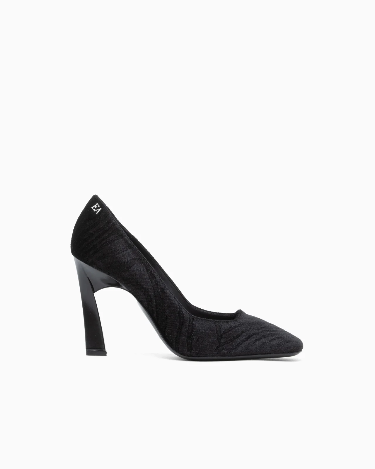 ANIMALIER VELVET PUMPS WITH A POINTED TOE AND STILETTO HEEL - 1