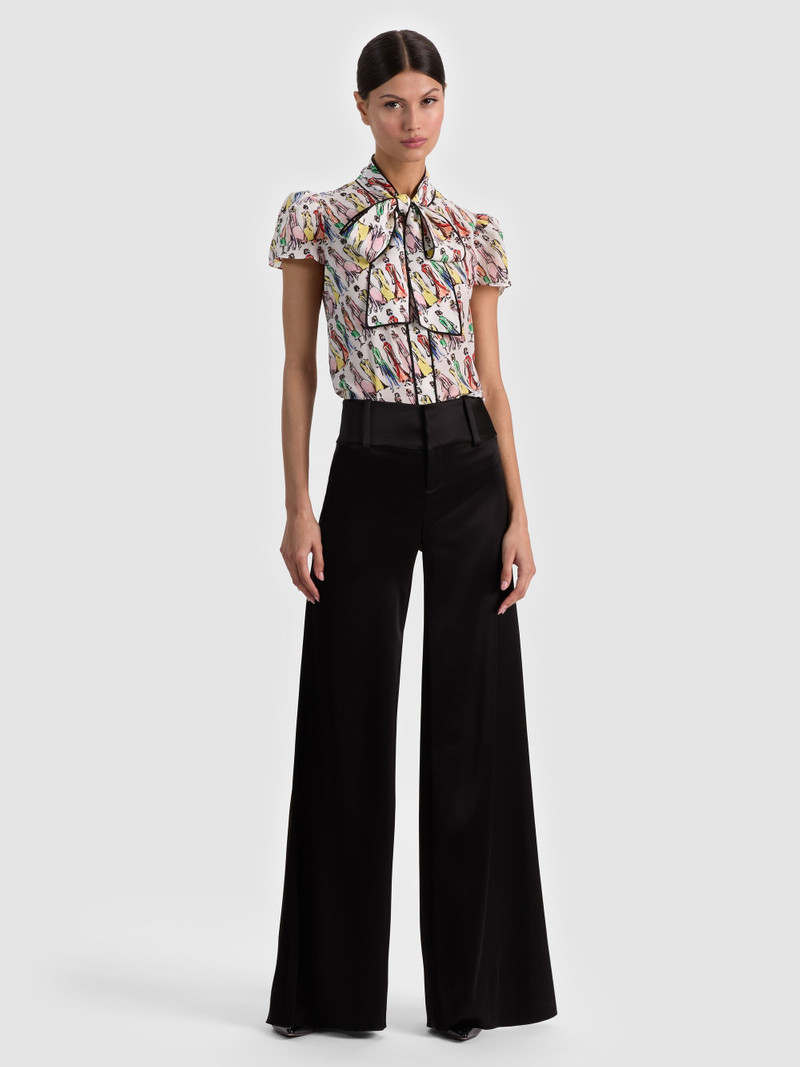 JEANNIE STACEFACE SILK BLOUSE 3