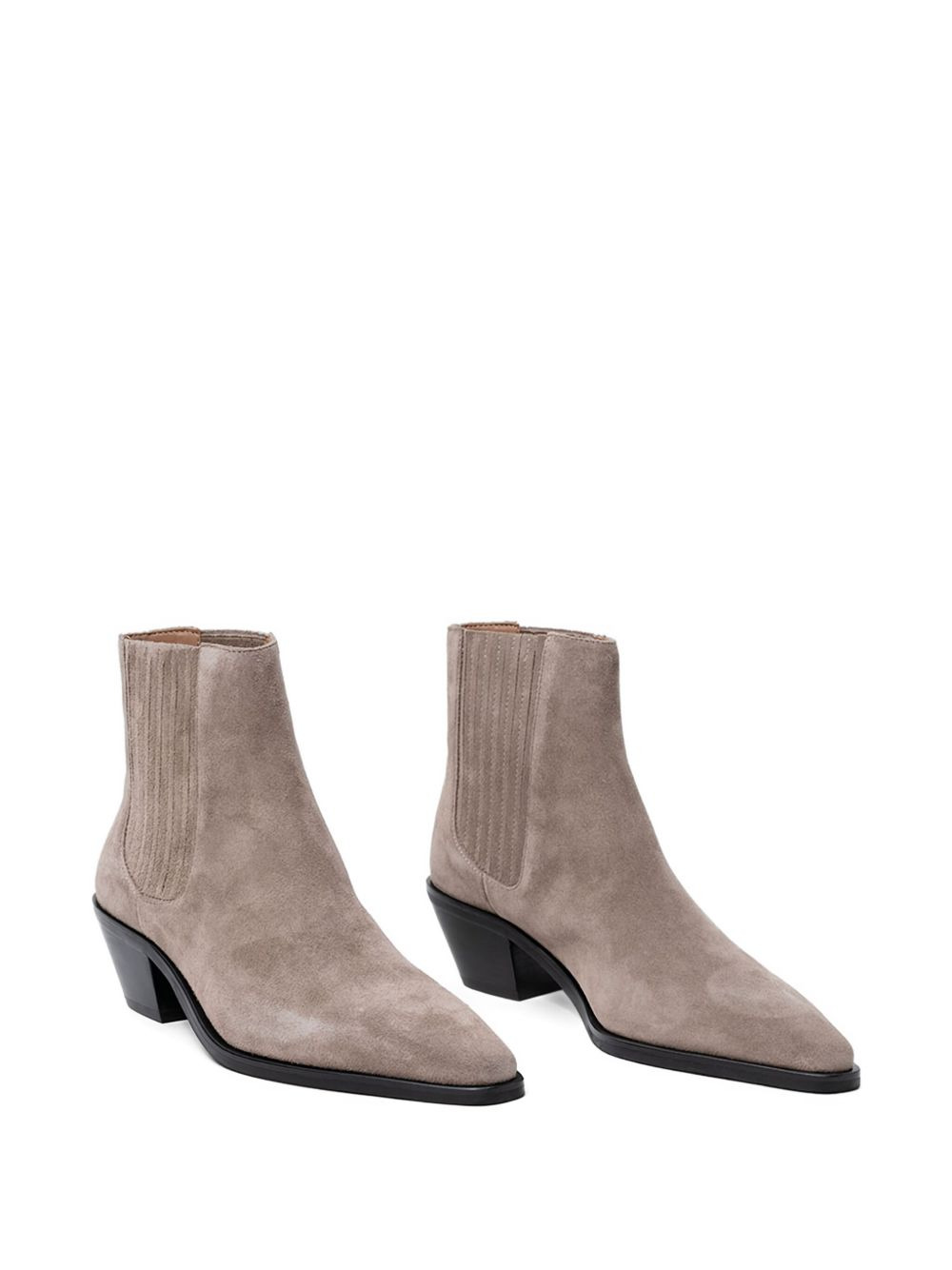 suede pointed-toe ankle boots - 2