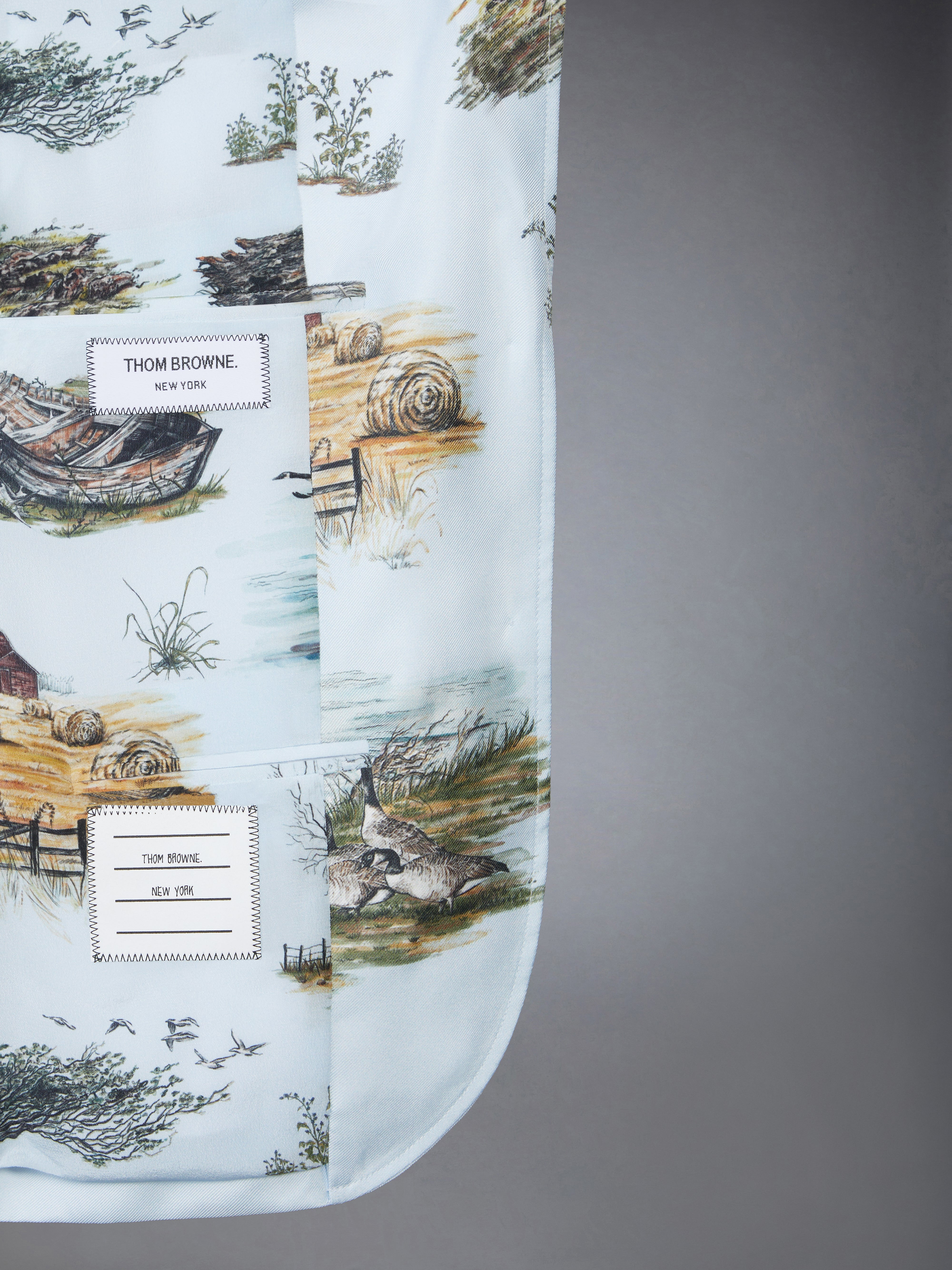 SCENIC TOILE SILK TWILL HIGH ARMHOLE SPORTCOAT - 6