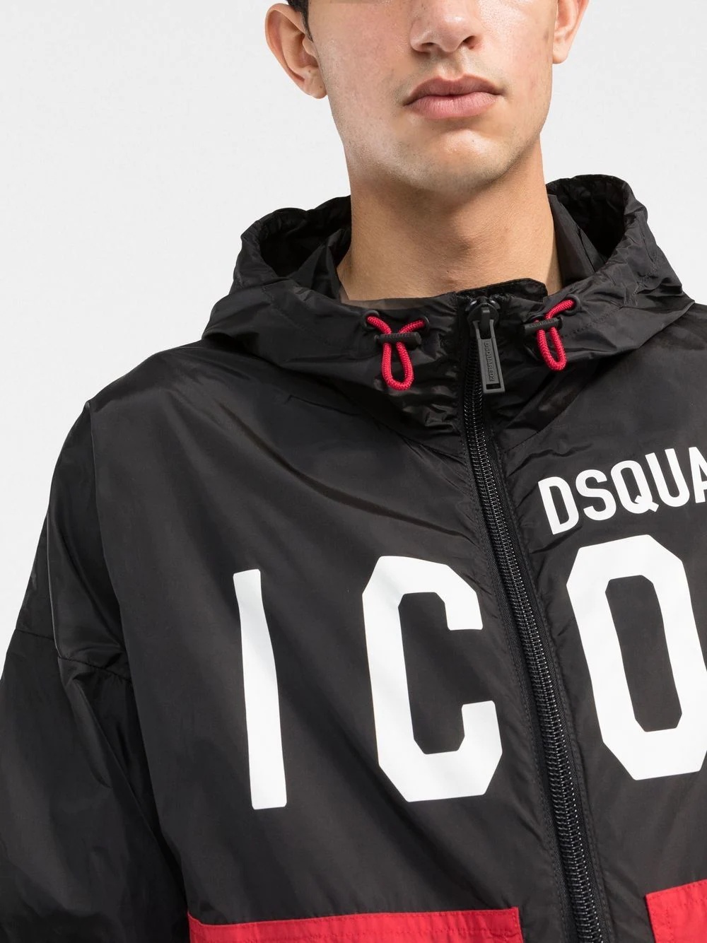 Icon colour-block logo-print jacket - 5