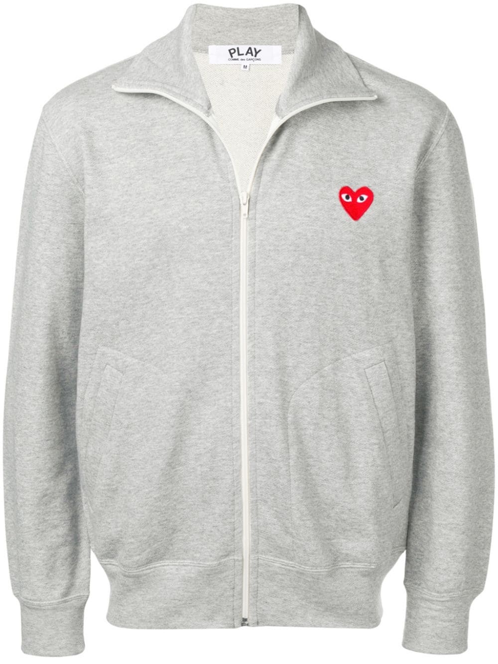 heart print track jacket - 1