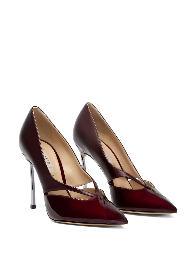 CASADEI 100mm Blade Pantera cut-out heeled pumps outlook