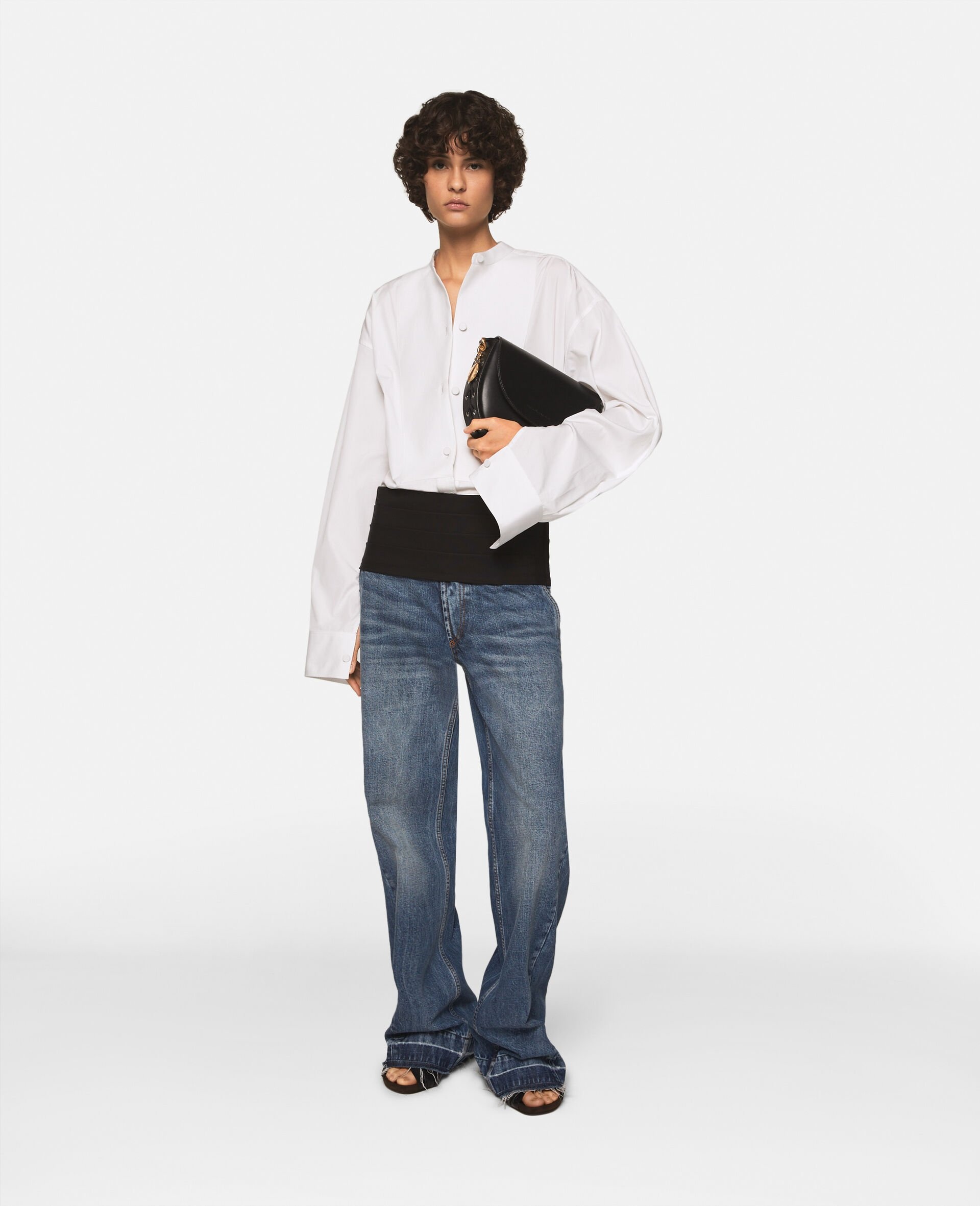 Tuxedo-Inspired Denim Jeans - 6