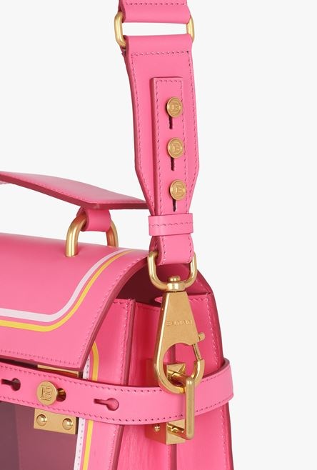 Balmain x Barbie - Pink calfskin B-Buzz 23 bag - 9