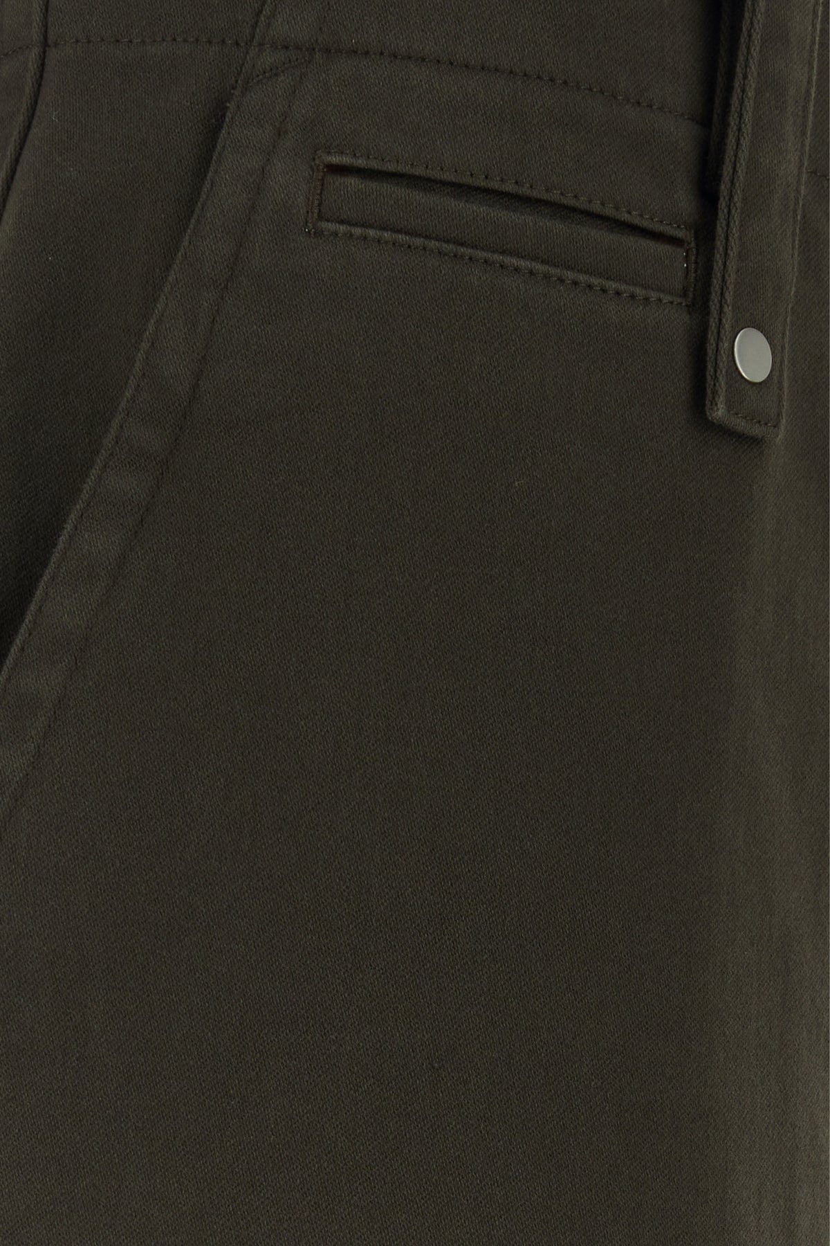 Chocolate cotton wide-leg pant - 5
