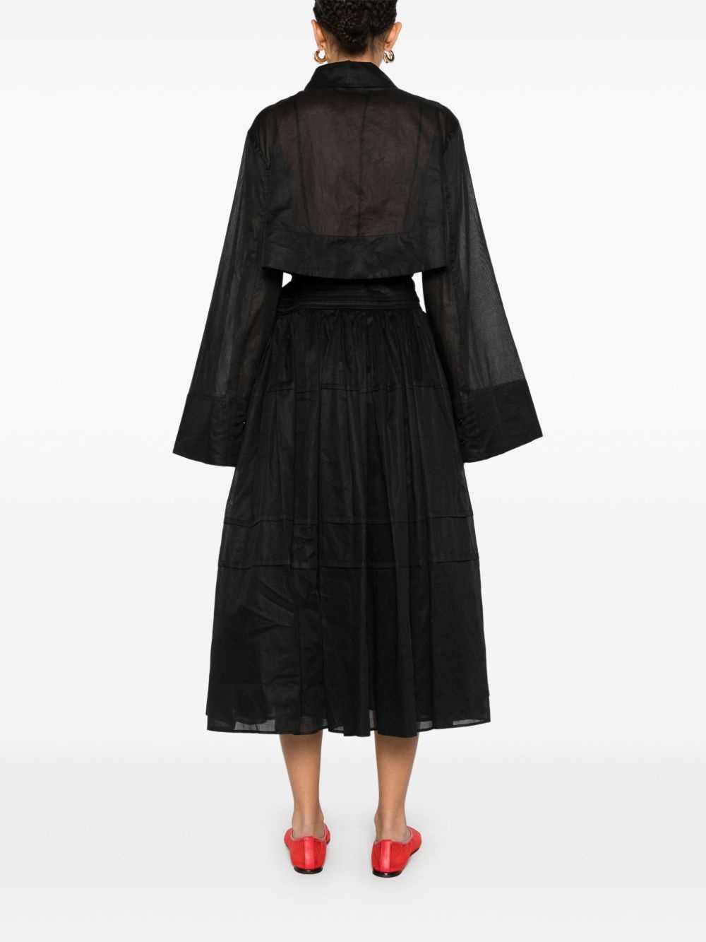 cotton midi dress - 4
