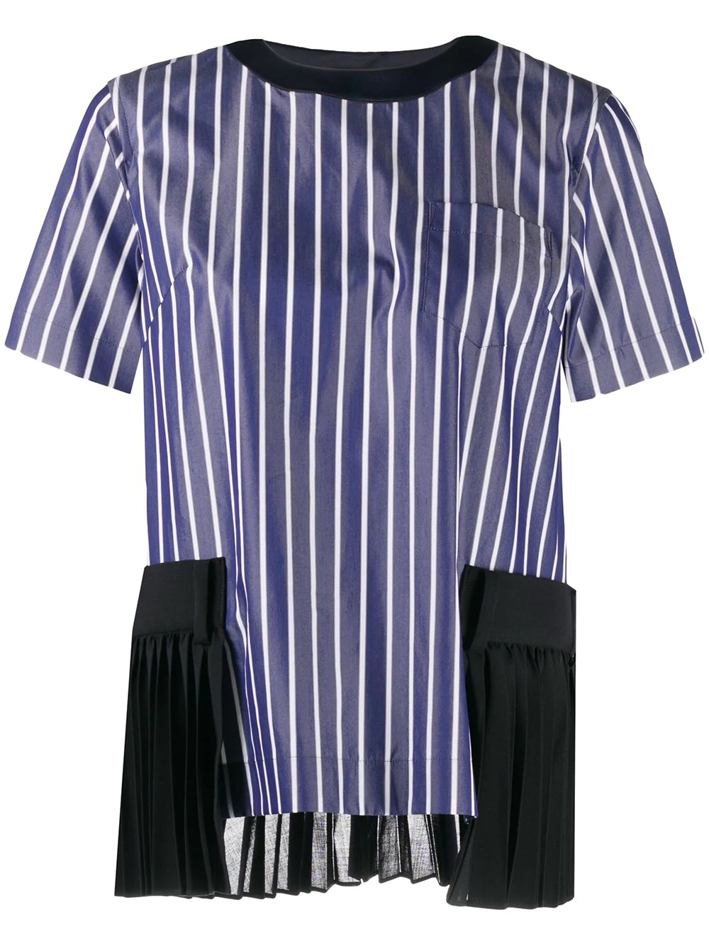 striped print T-shirt - 1