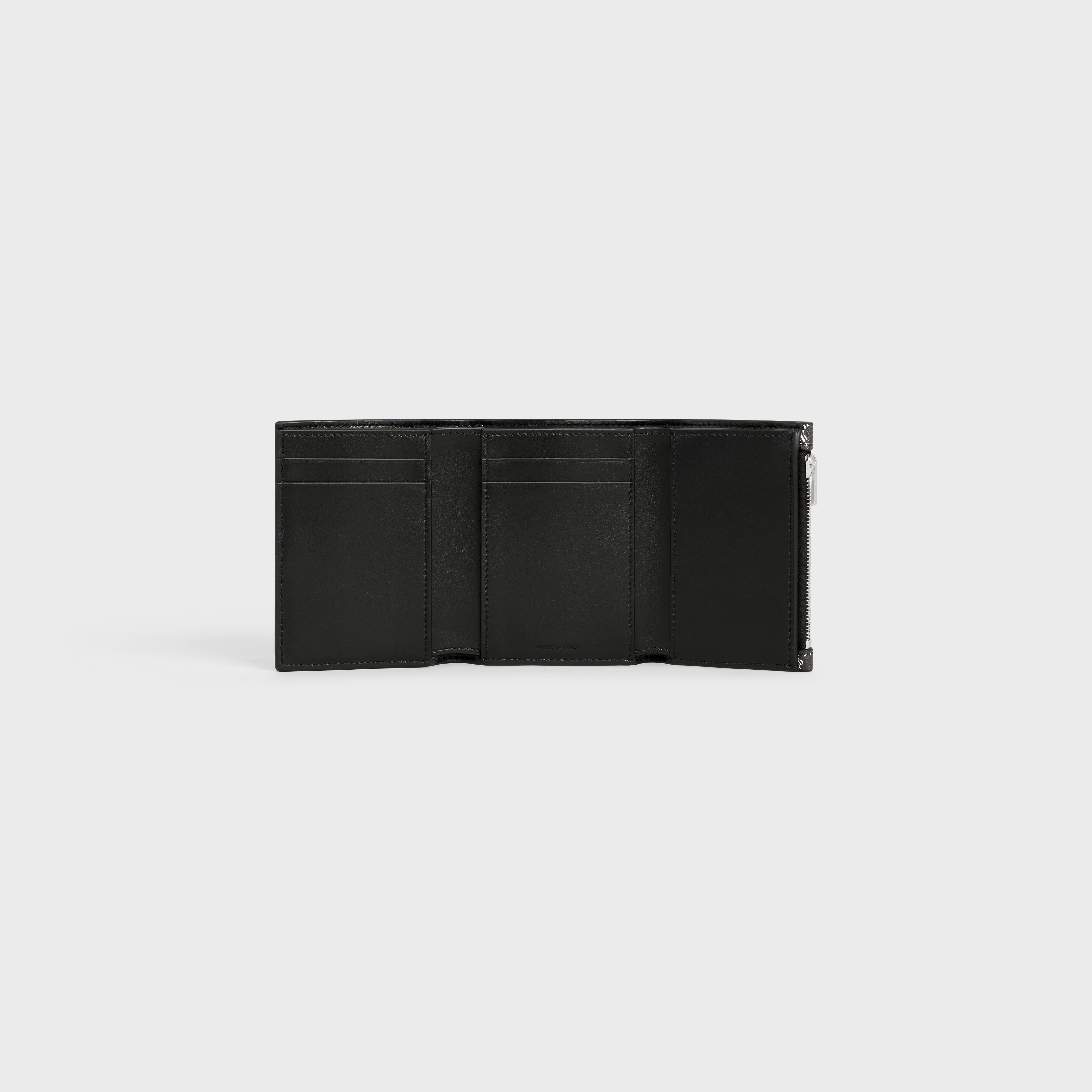 Fine Strap Wallet in Triomphe canvas two-tone and calfskin - 4