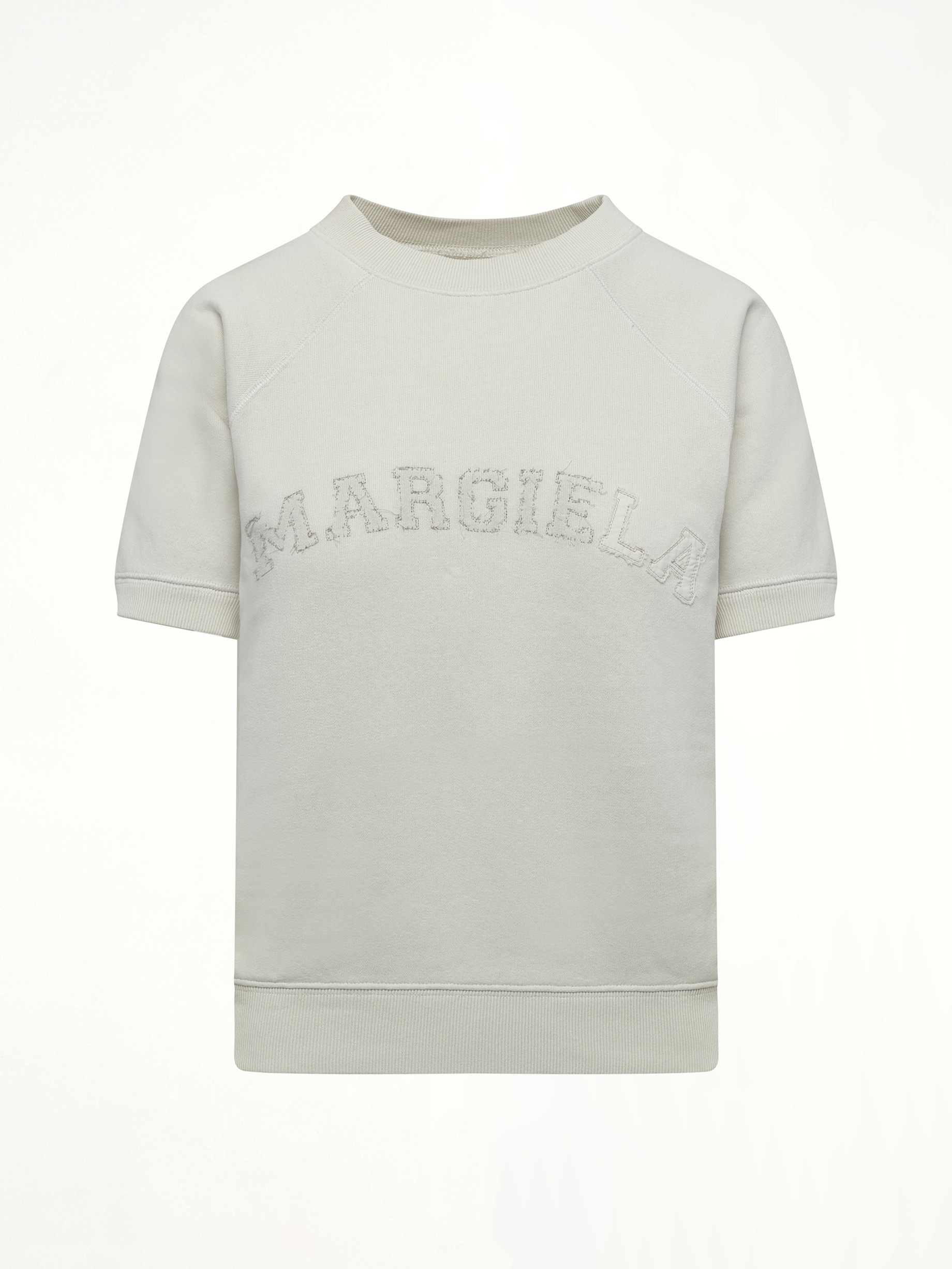 Margiela Short Sleeve Sweatshirt in Butter - 2