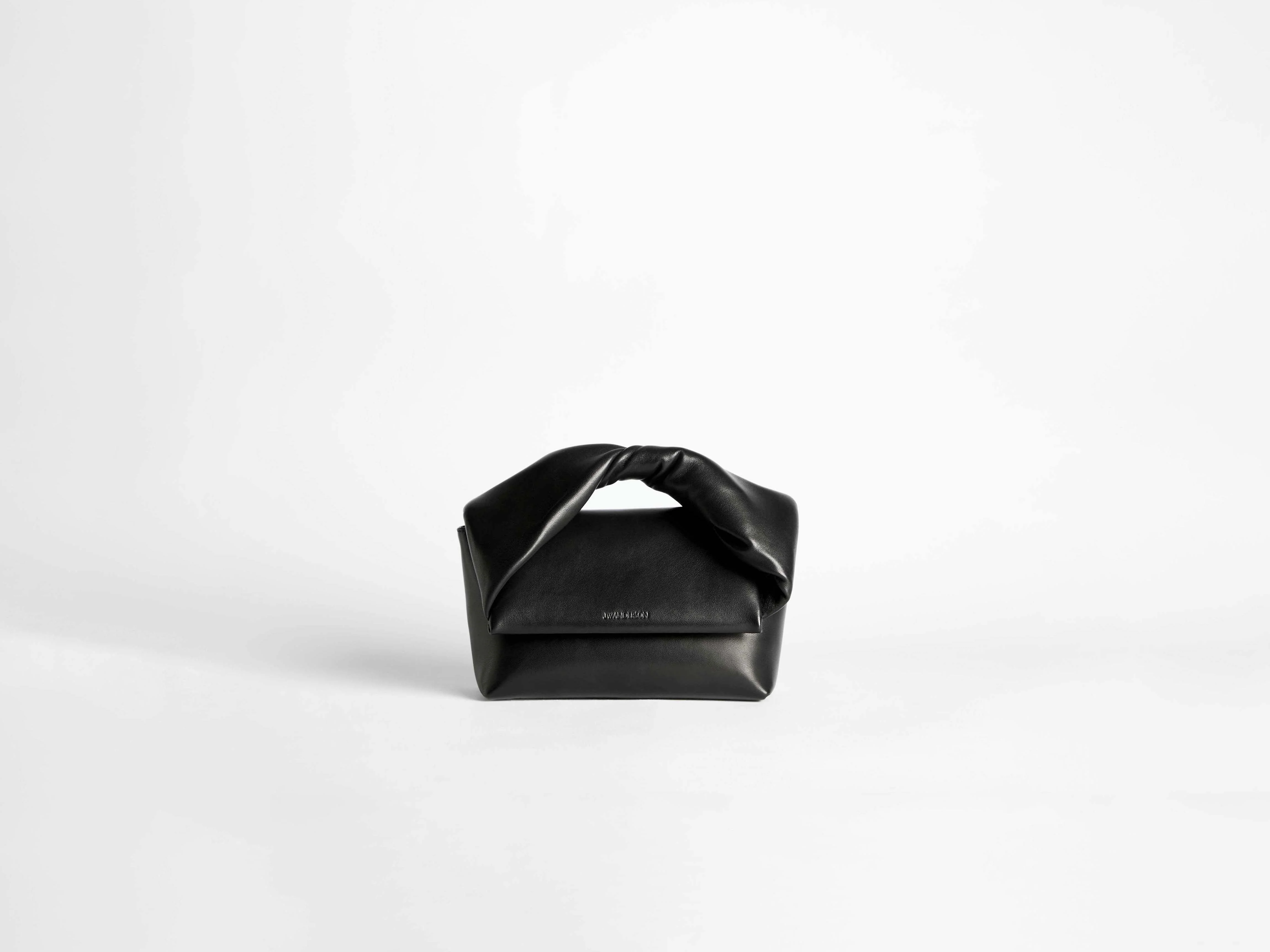 MEDIUM TWISTER BAG IN BLACK LEATHER - 1