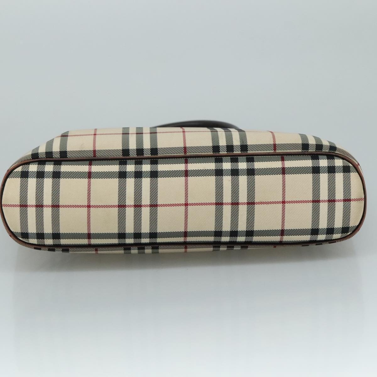 Burberry Nova Check Hand Bag Canvas Beige - 9