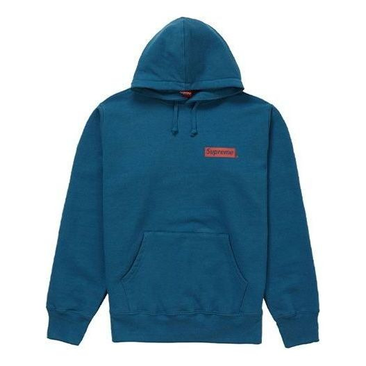 Supreme FW19 Stop Crying Hooded Sweater 'Blue' SUP-FW19-10628 - 1