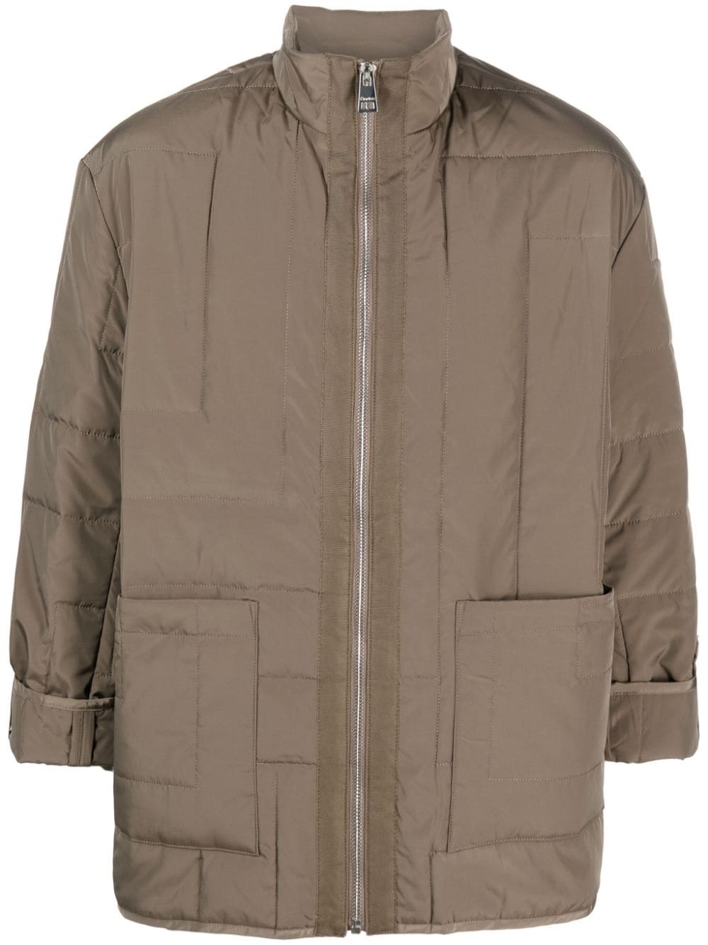 Parisii zip-up parka coat - 1