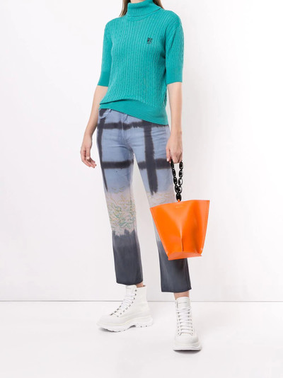 MSGM M Cupido embroidery knitted top outlook