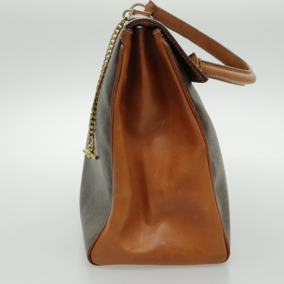 CELINE Macadam Canvas Hand Bag Coated Canvas Brown - 4