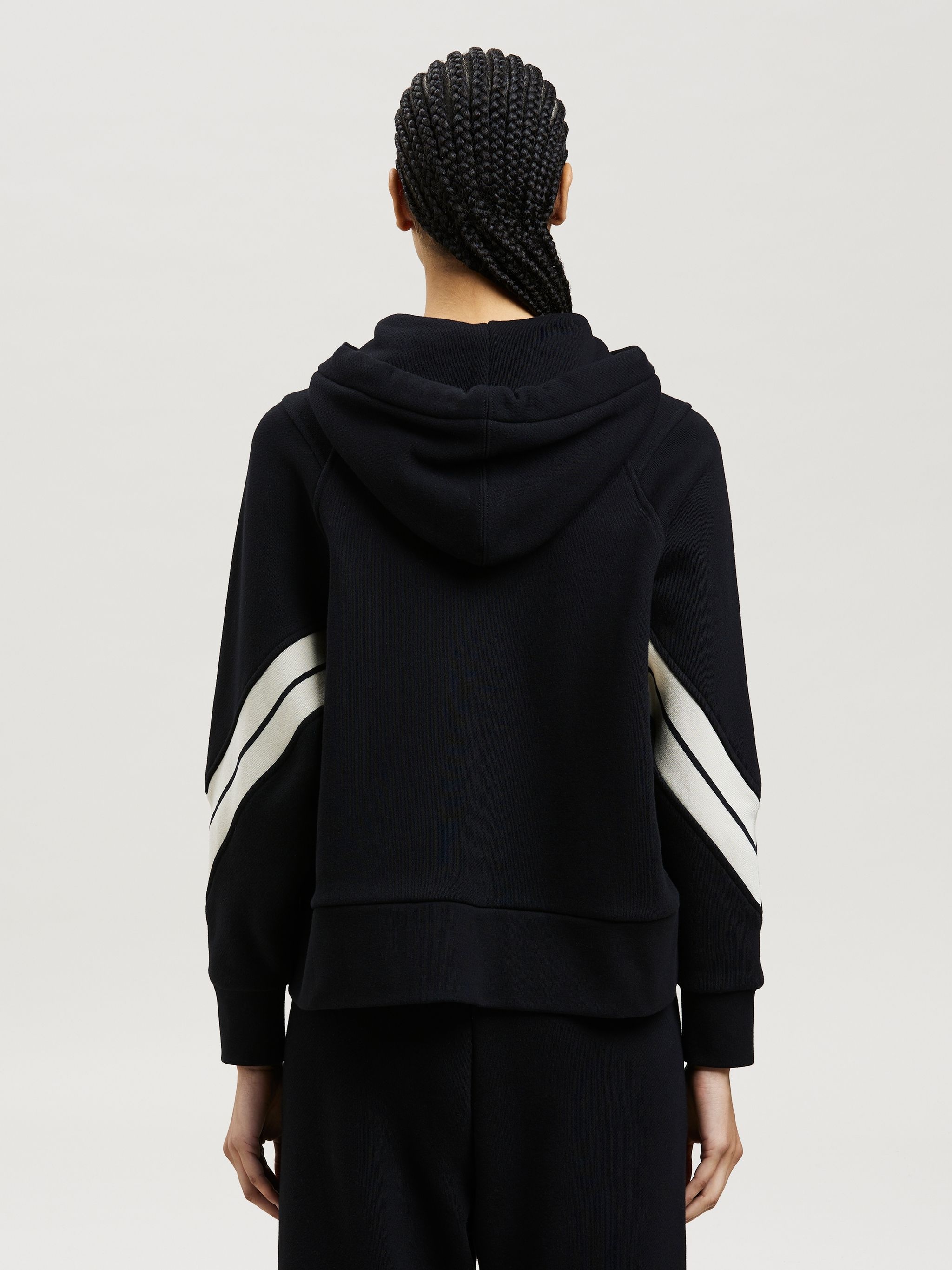 TRACK RIB ZIPPED HOODIE - 5